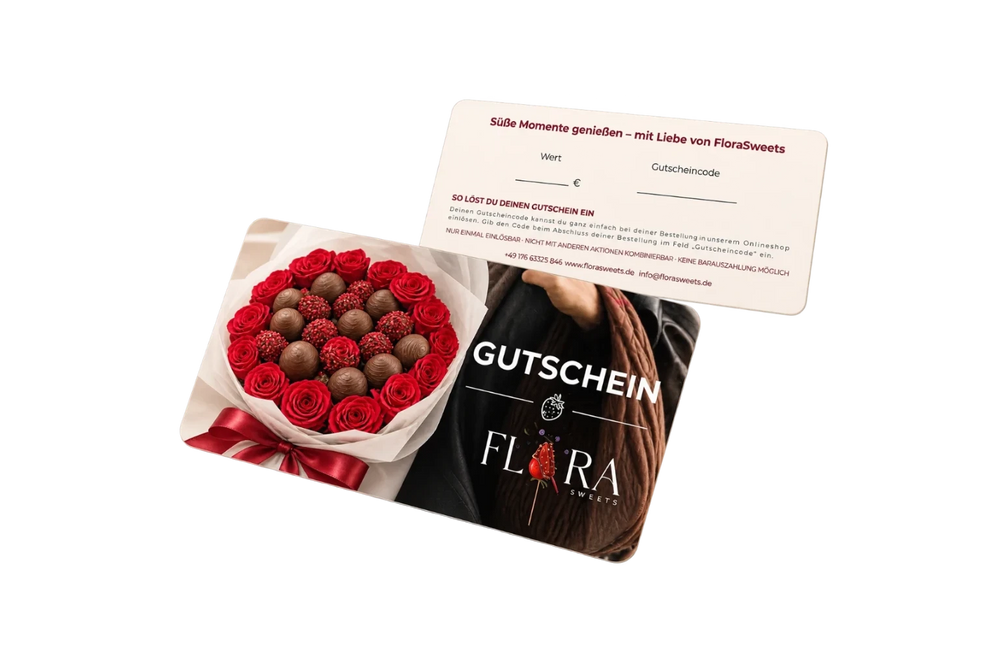 FloraSweets Gutscheinkarte zum Verschenken