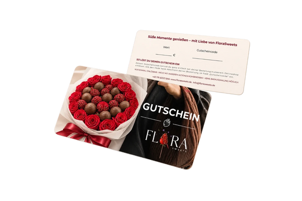 FloraSweets Gutscheinkarte zum Verschenken