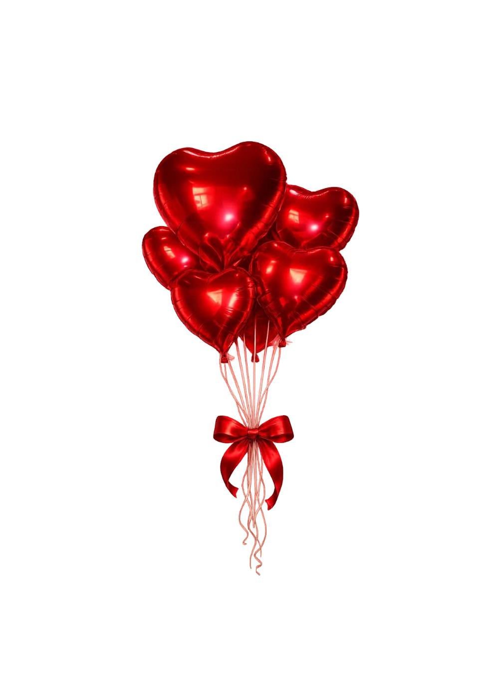 Love in the Air rote Herzballons mit Helium von FloraSweets