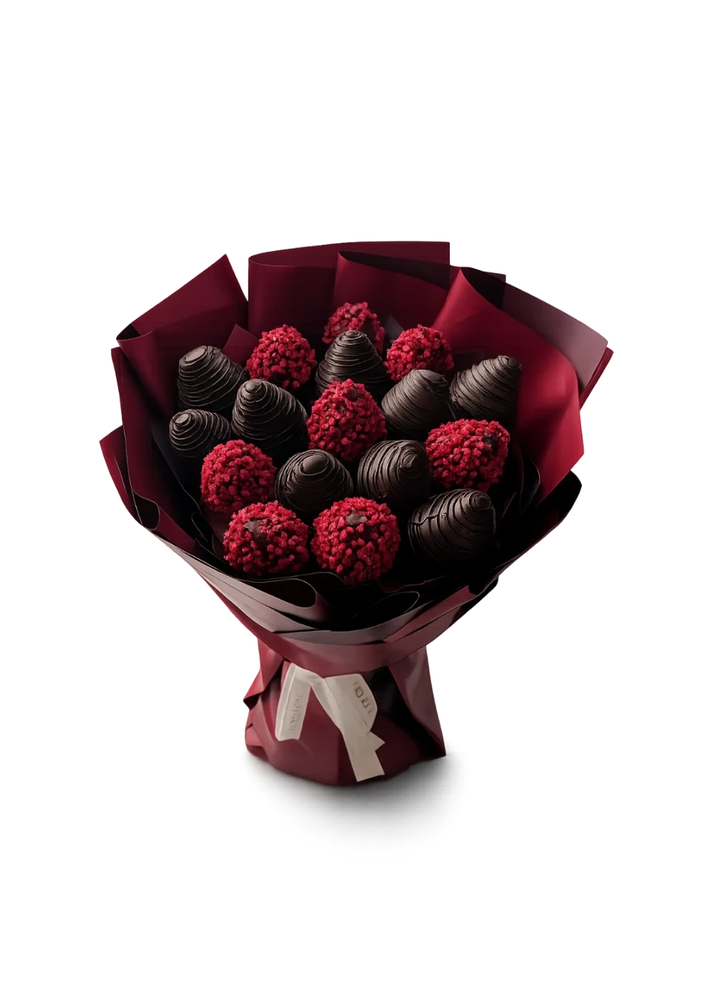Petit ChocoDream Schoko-Erdbeerstrauß von FloraSweets